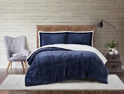 Truly Soft Cuddle Warmth Twin XL Comforter Set, Blue
