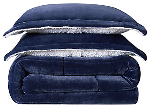 Velvet 2-Piece Twin XL Comforter Set, , large