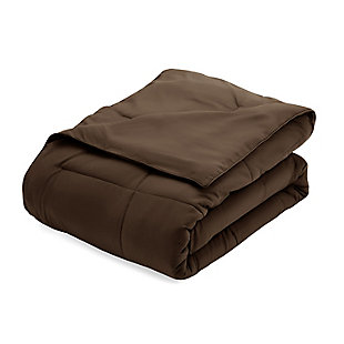 Microfiber King/California King Premium Down Alternative Comforter, Chocolate, rollover