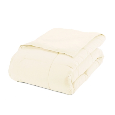 Microfiber King/California King Premium Down Alternative Comforter, Ivory