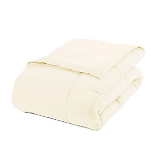 Microfiber King/California King Premium Down Alternative Comforter, Ivory, rollover