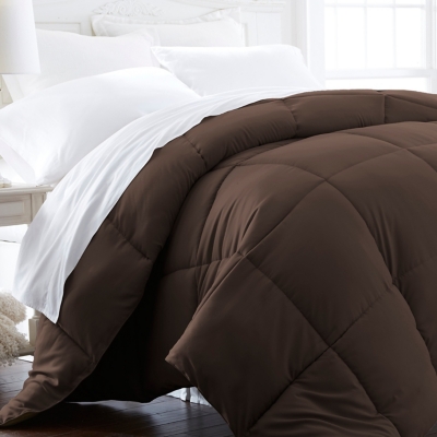 Microfiber Full/Queen Premium Down Alternative Comforter, Chocolate, large