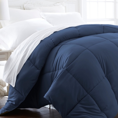 Microfiber Full/Queen Premium Down Alternative Comforter, Navy, large