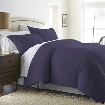 Three Piece King/California King Duvet Cover Set, Purple, large