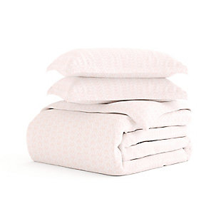 Microfiber 3-Piece Twin/Twin XL Duvet Cover Set, Pink, rollover