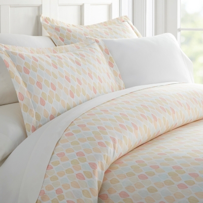 Foliage Patterned 3-Piece Twin/Twin XL Duvet Cover Set, Yellow, rollover