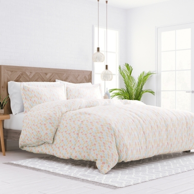 Foliage Patterned 3-Piece Twin/Twin XL Duvet Cover Set, Yellow, large