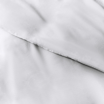Pinstriped 3-Piece Twin/Twin XL Duvet Cover Set, Light Gray, rollover