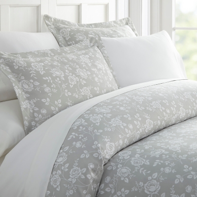 Ienjoy Home Home 3-Piece Light Gray Full/Queen Comforter Set