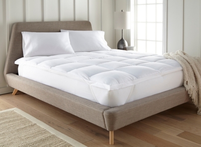 Ultra Plush Luxury King Mattress Pad, White, rollover