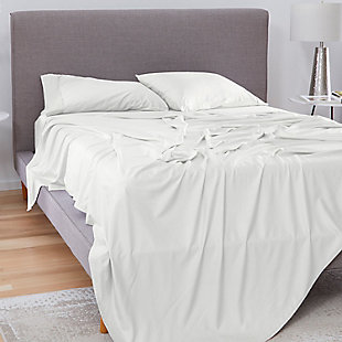 Bedgear Basic® Twin Sheet Set, White, rollover