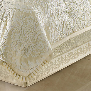 J.Queen New York Marquis 4 Piece Piece Comforter Set, Ivory, rollover