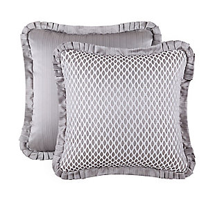 J. Queen New York Luxembourg Silver Euro Sham, , large