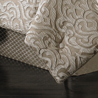 J.Queen New York Astoria 4 Piece Piece Comforter Set, Sand, rollover