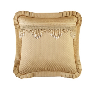 J.Queen New York Napoleon Gold Square Decorative Throw Pillow