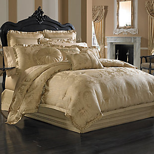 J. Queen New York Napoleon Gold King 4 Piece Comforter Set, Gold, large