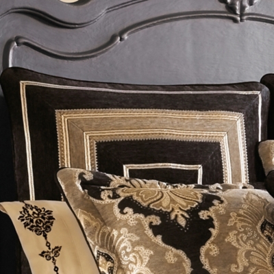 J Queen New York Bradshaw Black Euro Sham Ashley Furniture Homestore