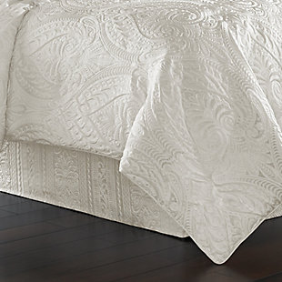 J.Queen New York Bianco 4 Piece Piece Comforter Set, White, rollover