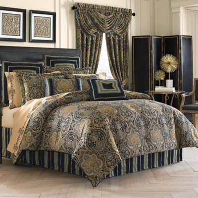Five Queens Court Palmer 4 Piece Piece Comforter Set, , large