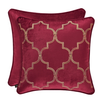 J.Queen New York Maribella 18" Square EmbellishedDecorative Throw Pillow, , large