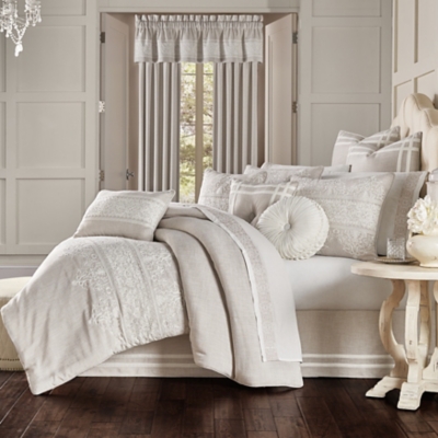 J.Queen New York Lauralynn 4 Piece Piece Comforter Set, Beige, large