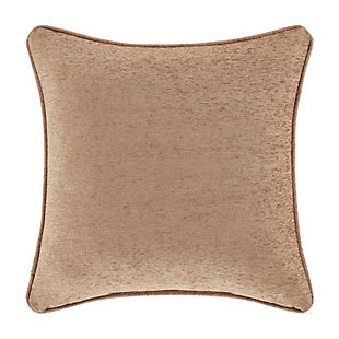 The Luciana Beige 18" Decorative Pillow is beautifully embroidered with a luxurious spice colored damask on a beige base cloth. This square pillow brings richness to your traditional bedding set by adding dimension and color. Pair this pillow with the Luciana Beige bedding set by J. Queen New York for a complete look.100% polyester | Beige | Elegant accent pillow for your bedding, sofa, or armchair | Made with design house quality fabric and craftsmanship | Timeless take on traditional patterns with an updated color palette | Dry clean only | Imported | Polyester fill