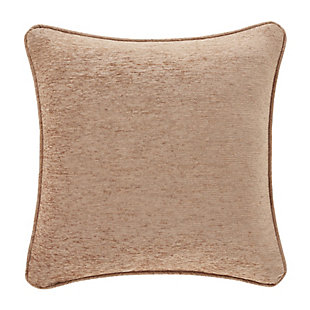 J.Queen New York Luciana Beige 20" SquareDecorative Throw Pillow, Beige, large