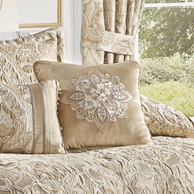 J.Queen New York Sandstone 18" Square Embellisheddecorative Throw Pillow, , rollover
