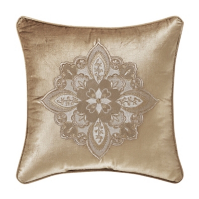 J.Queen New York Sandstone 18" Square Embellisheddecorative Throw Pillow, , large