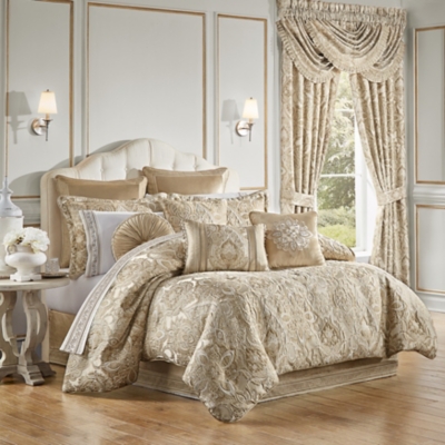 J.Queen New York Sandstone Queen 4 Piece Comforter Set, Beige, large