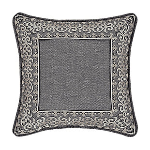 J.Queen New York Tribeca 18" Square EmbellishedDecorative Throw Pillow, , large