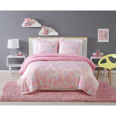 Pem America Rainbow Sweetie Full/Queen Comforter Set, Pink, rollover