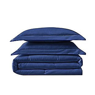 Truly Calm Antimicrobial 2 Piece Twin/Twin XL Comforter Set, Navy, large