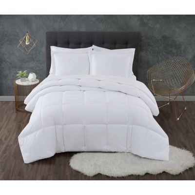 Truly Calm Antimicrobial 2 Piece Twin/Twin XL Comforter Set, White, large
