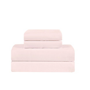 Truly Calm Antimicrobial 3 Piece Twin Sheet Set, Blush, large
