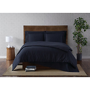 Truly Soft Everyday 3 Piece Twin XL Duvet Set, Black, rollover