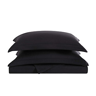 Truly Soft Everyday 3 Piece Full/Queen Duvet Set, Black, large