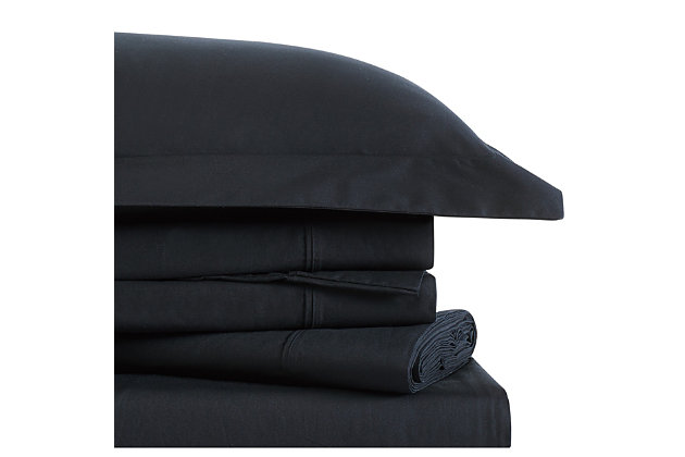 Longing for an instant bedroom refresh? Do yourself a solid by opting for this sumptuously soft solid tone sheet set made of 100% cotton. Crisp, cool and lightweight, like your favorite button-down shirt, this sheet set is made from 100% tight-weave cotton, ma it more breathable so you can have a good night’s rest. For hot sleepers, that’s a cool thing. Plus, these sheets get even softer with each wash, ma them an easy-breezy choice in relaxed living.Face and back is 100% natural cotton fabric for that soft, natural feel. | This item is imported from india. | This item is machine washable, but please be sure to use appropriate sized machinery to avoid any excess wear on the items. | Includes: one fitted sheet 39x75 inches with 13 inch pocket to fit up to a 15 inch deep mattress, one flat sheet 69x96 inches, and one pillowcase 20x32 inches. | Made of forged aluminum | Made in italy