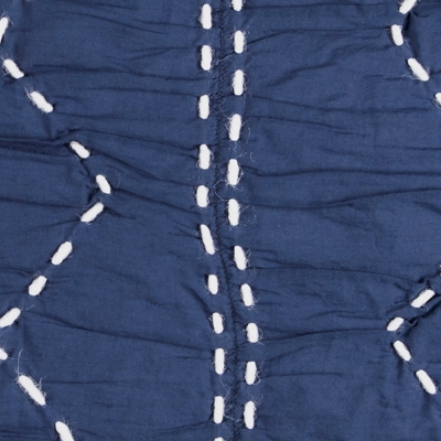 Cotton Sawyer Twin Quilt, Indigo, rollover