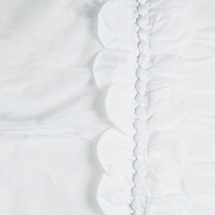 Cotton Clementine Twin Quilt, White, rollover