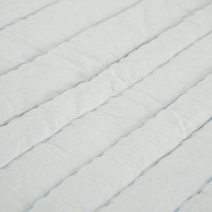 Cotton Ventrice King Quilt, White, rollover