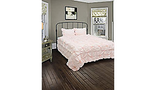 Cotton Voile Plush Dreams 2 Piece Twin Comforter Set, Pink, large