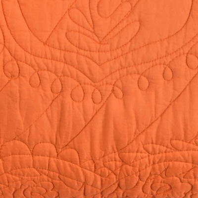 Cotton Voile Moroccan Fling King Quilt, Orange, large