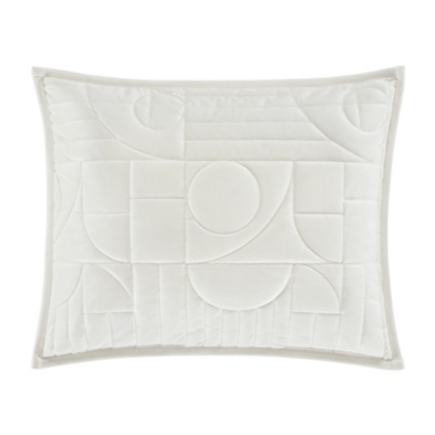 Oscar Oliver Bryant Quilted Standard Sham, White, large