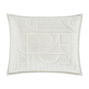 The Bryant Quilted Pillow Sham combines soft velvet fabric with an art deco inspired quilting pattern, delivering both sophistication and comfort. The perfect layering piece to the Bryant Collection, this pillow sham adds a subtle twist to your modern bedroom.Features a hidden zipper closure detail. | Made with design house quality fabric and craftsmanship. | Timeless take on traditional patterns with an updated color palette. | Mach cold | Imported