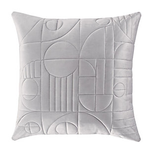 Oscar Oliver Bryant 20" Square Decorative Throw Pillow, Gray, large