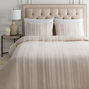 Featuring clean and classic stripes in subtle-yet-impactful colors, this cozy collection will be just the stylish upgrade you've been looking for. It's made in India with a blend of linen and cotton, and features quality construction and high-end finishes. Choose from a range of coordinated bedding to complete the look.55% linen, 45% cotton | Knife-edge finish | Imported | Euro sham | Machine wash cold on gentle cycle