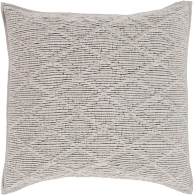 Surya Tulefield Euro Sham, Charcoal, rollover