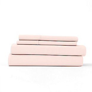 Home Collection Premium Ultra Soft 3-Piece Twin Bed Sheet Set, Blush, large
