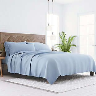 Home Collection Luxury Ultra Soft 6-Piece Full Bed Sheet Set, Light Blue, large